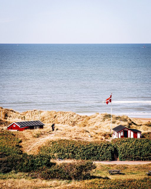 Små feriehuse i naturen
