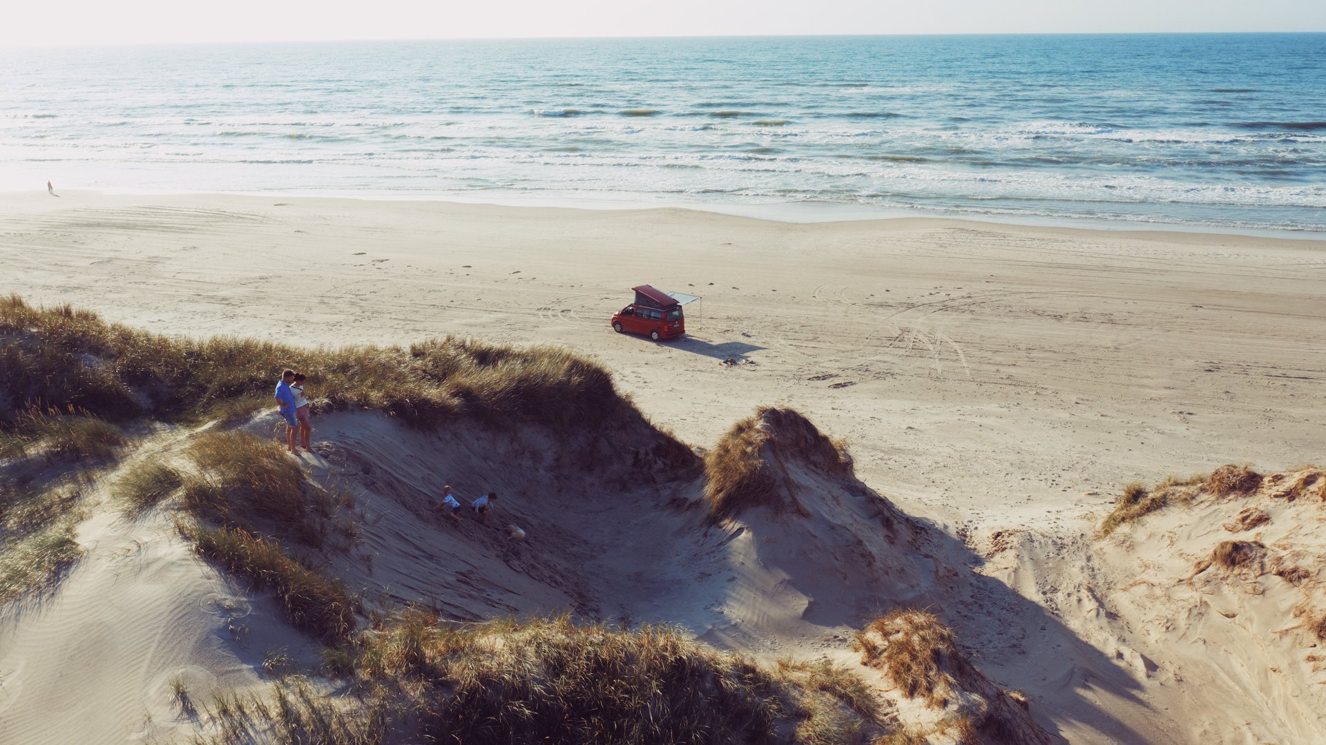 Blokhus strand set ovenfra