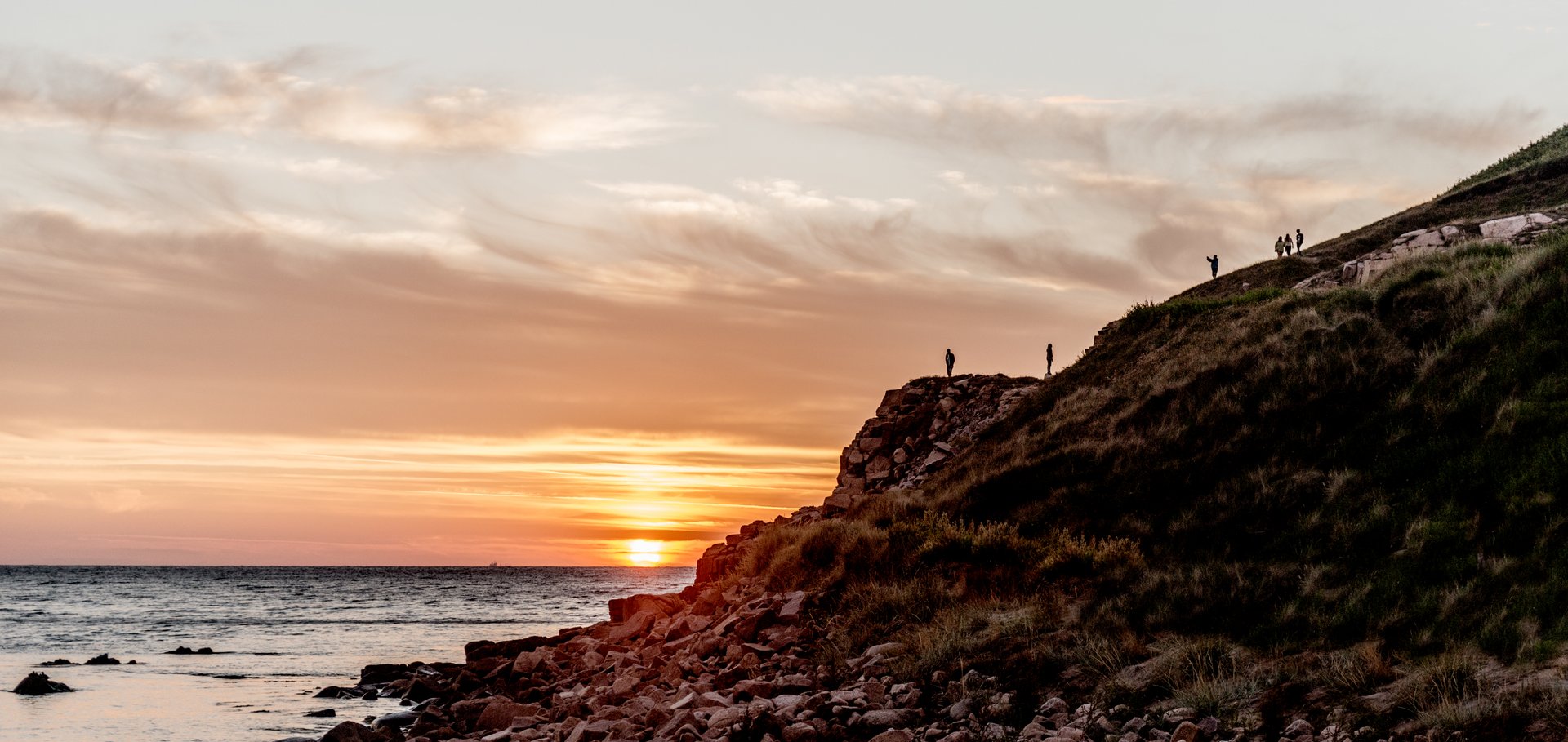 Solnedgang ved Hammerhavnen 